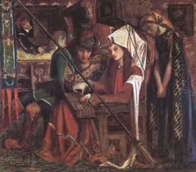 Dante Gabriel Rossetti The Tune of Seven Towers (mk28) Norge oil painting art